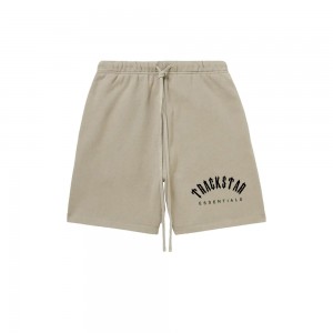Short Essentials Trackstar London Logo Printed Brown/Black | 78CZKQJIX