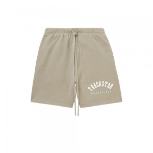 Short Essentials Trackstar London Logo Printed Marron | 27OKQBZDT