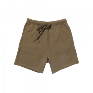 Short Essentials Trackstar London Relaxed Marron Foncé | 69GYHEPIR