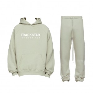Survêtement Essentials Trackstar Logo Print Sage | 73LWODHEV