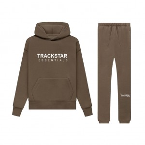 Survêtement Essentials Trackstar Mode Logo Printed Marron | 50XUDTBAH