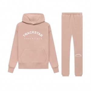 Survêtement Essentials Trackstar Oversized Relexable Rose | 98UHENMZA