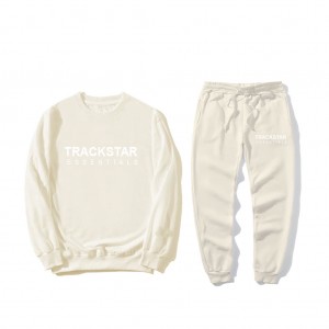 Survêtement Essentials Trackstar Premium Relaxed Blanche | 68BTQAMLI