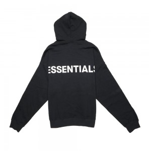 Sweat a Capuche Essentials Fear of God 3M Logo Pullover Noir | 82JTRZBWG