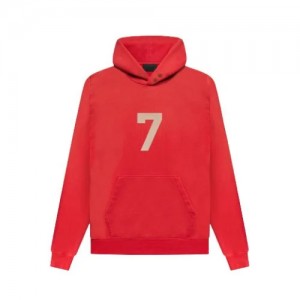Sweat a Capuche Essentials Fear of God 7 Rouge | 81HKVXBFT