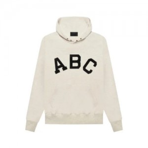 Sweat a Capuche Essentials Fear of God ABC Blanche | 19DROXFMT