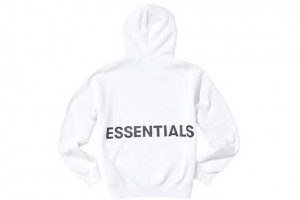 Sweat a Capuche Essentials Fear of God Graphique Pullover Blanche | 79GOMZWHT