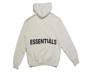 Sweat a Capuche Essentials Fear of God Graphique Pullover Blanche | 79WMEQKOS