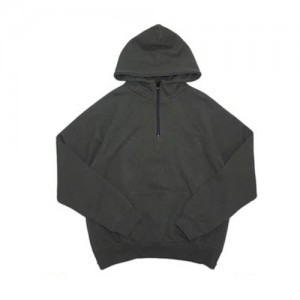 Sweat a Capuche Essentials Fear of God Half Zip Noir | 89JMVPNSE