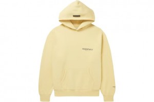 Sweat a Capuche Essentials Fear of God Mr. Porter Logo-Print Blanche | 39BZESJMN