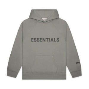 Sweat a Capuche Essentials Fear of God Oversized Gray | 85TGYEIMF