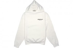 Sweat a Capuche Essentials Fear of God Photo Pullover (FW19) Blanche | 06UNLJCEF