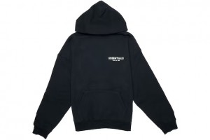 Sweat a Capuche Essentials Fear of God Photo Pullover Noir | 51HPNZLFG