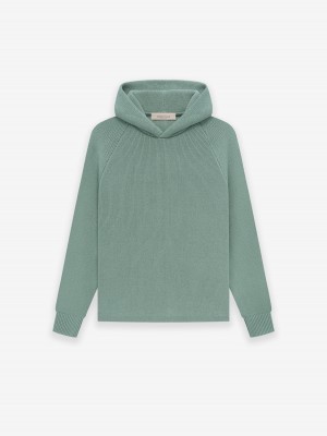 Sweat a Capuche Essentials Knit Enfant Vert | 63JHYANTW