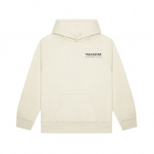 Sweat a Capuche Essentials Trackstar London Regular Fit Beige | 03PDBMGVO