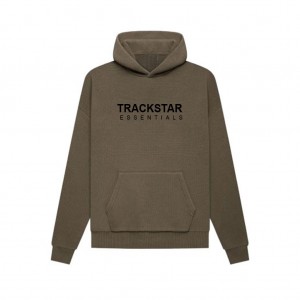 Sweat a Capuche Essentials Trackstar Marron Foncé | 42ZMWLDQG