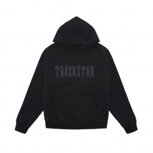 Sweat a Capuche Essentials Trackstar Premium Fit Noir | 01DMRKTZQ