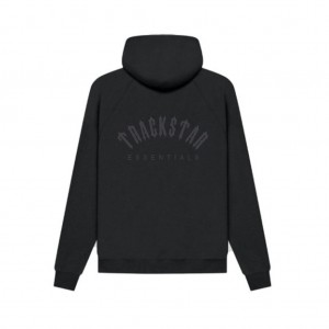 Sweat a Capuche Essentials Trackstar Premium Noir | 26ELNGCDY