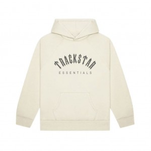 Sweat a Capuche Essentials Trackstar Premium Regular Fit Beige | 80JQYSDVU