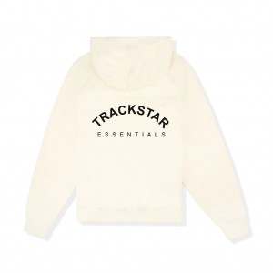 Sweat a Capuche Essentials Trackstar Regular Fit Beige | 87JXQLEMZ