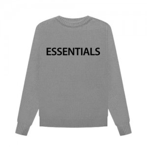 Sweatshirt Essentials Fear Of God Overlapped Gray | 48CHWZUED