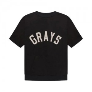 T Shirts Essentials Fear of God Grays Noir | 01LCWDKFT