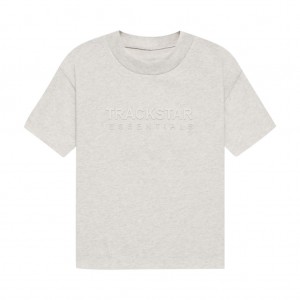 T Shirts Essentials Trackstar Gatti Grise Clair | 91CUKEZRY