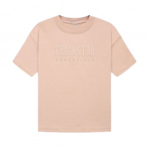 T Shirts Essentials Trackstar London Brand Classiche Tan | 51KRDGLZY