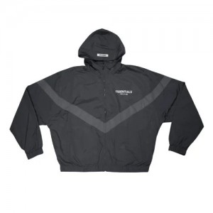 Vestes Essentials Zip Anorak Windbreaker Noir | 19TBEGLZP